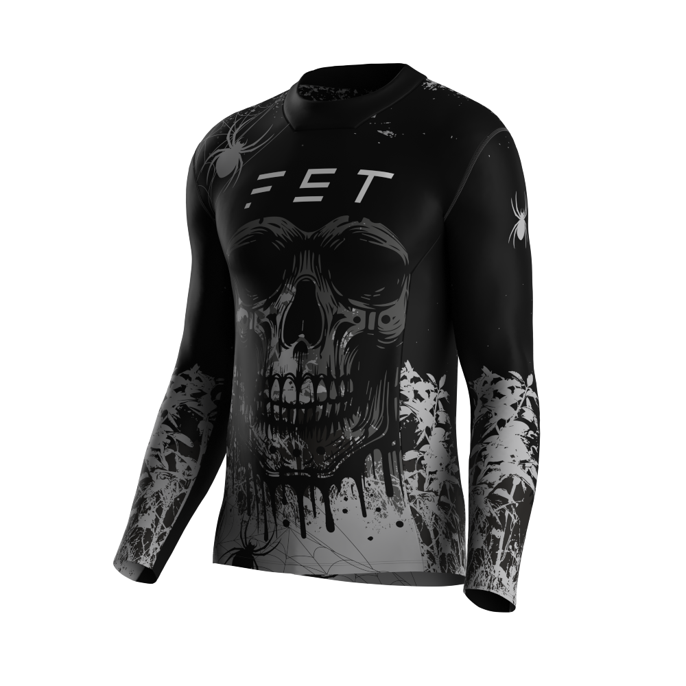 HALLOWEEN SEASON MX JERSEY GRAY - CUSTOM ID