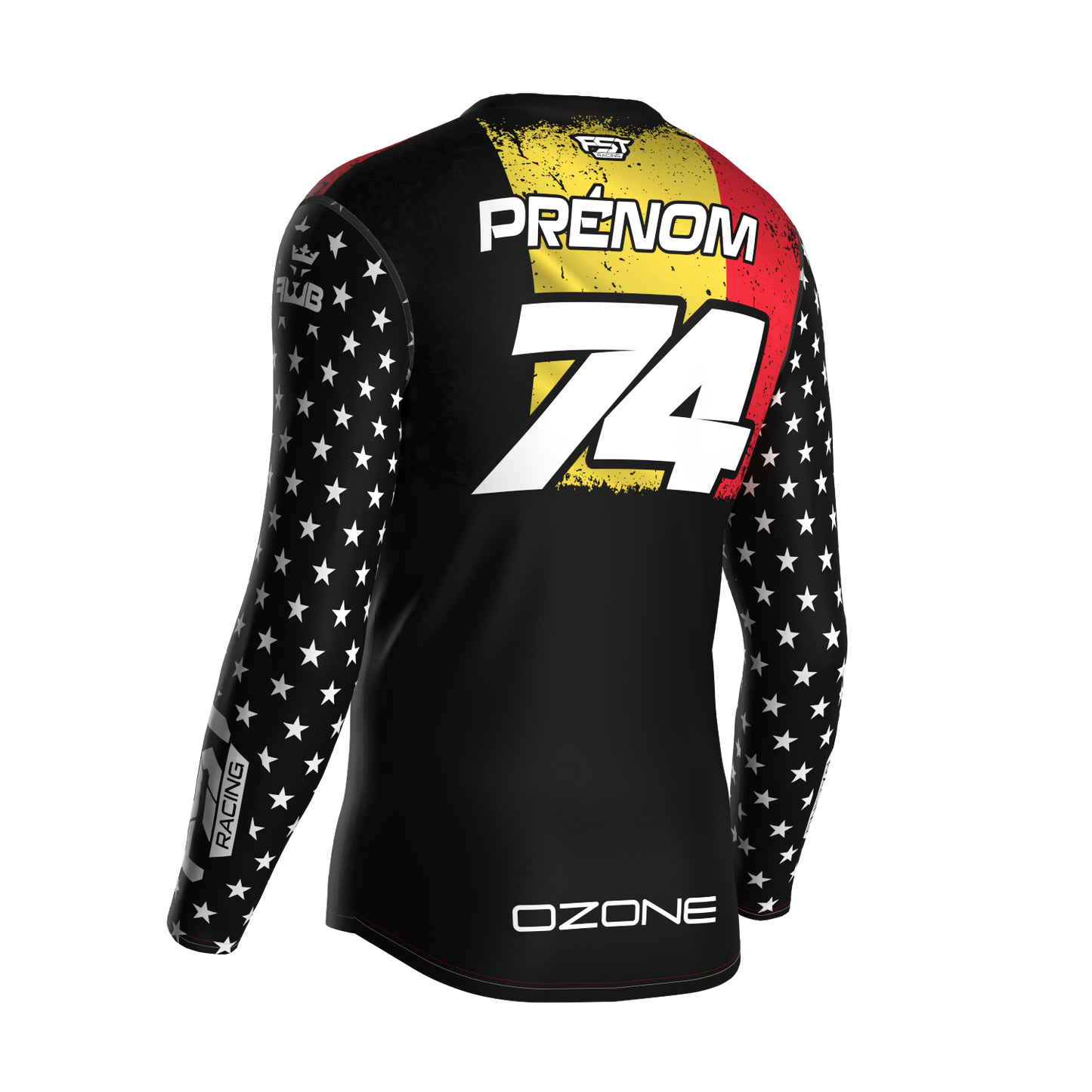 MX jersey slim fit BELGIUM white