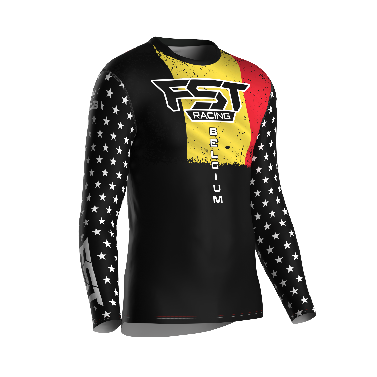 MX jersey slim fit BELGIUM white