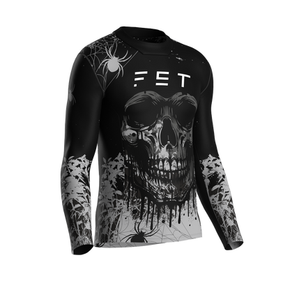HALLOWEEN SEASON MX JERSEY GRAY - CUSTOM ID