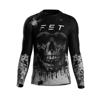 HALLOWEEN SEASON MX JERSEY GRAY - CUSTOM ID