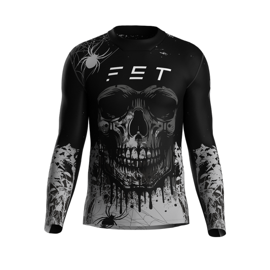 HALLOWEEN SEASON MX JERSEY GRAY - CUSTOM ID
