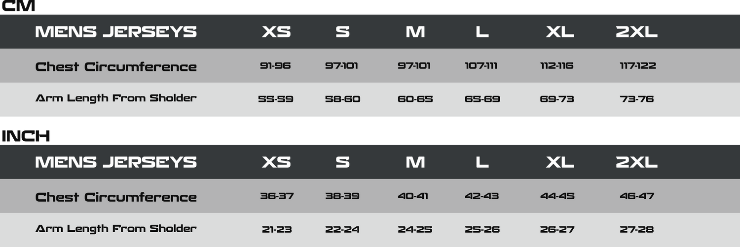 size-chart-fst-racing-motocross